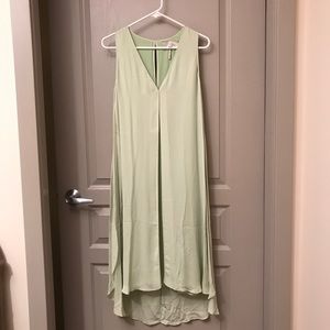 NWOT Bcbg Max Azria XXS Midi Dress Mint Pastel Ethereal Boho Festival
